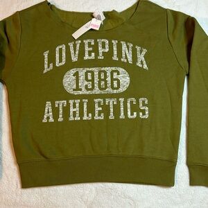 PINK Victoria’s Secret Fleece Cropped Sweatshirt Size S